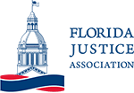 Logo Recognizing Johnson & Gilbert, P. A.'s affiliation with the Florida Justice Association